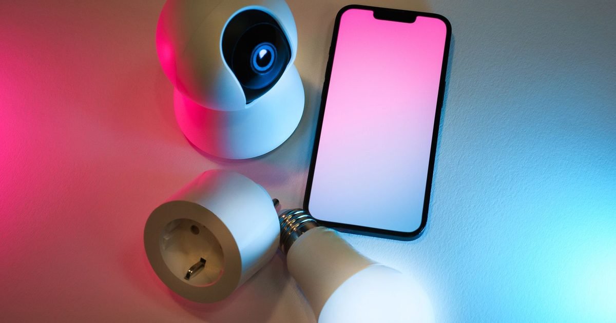 Smart home devices and a smartphone